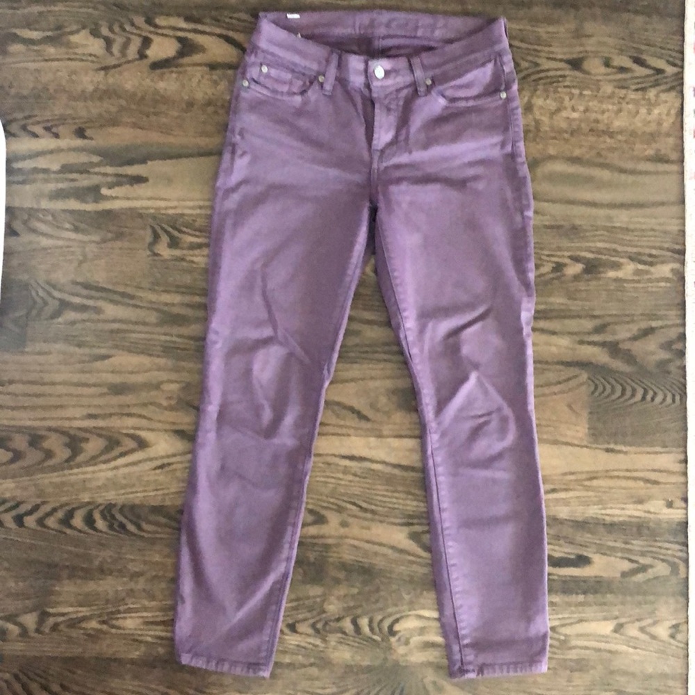 7 For All Mankind Purple Jeans